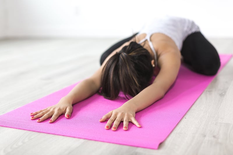 Mindful Breathing Yoga Pose